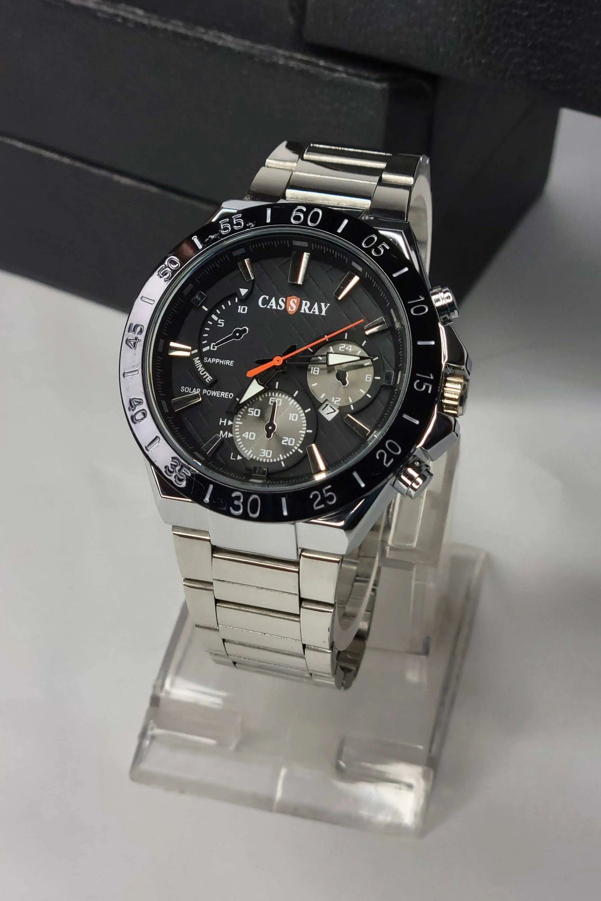 Cassray Stainless Steel Black Closeup