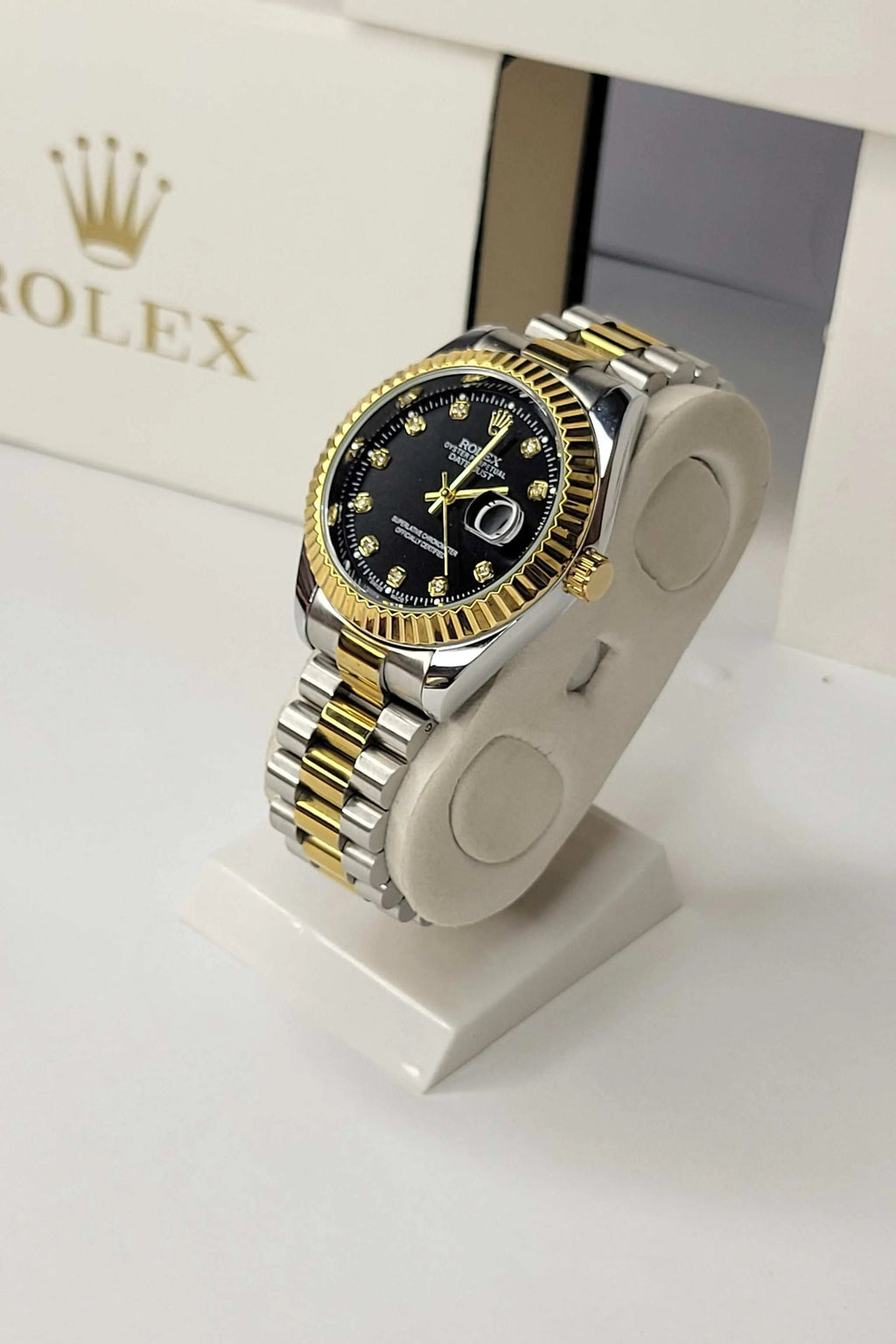 Rlx DateJust Black Sideview