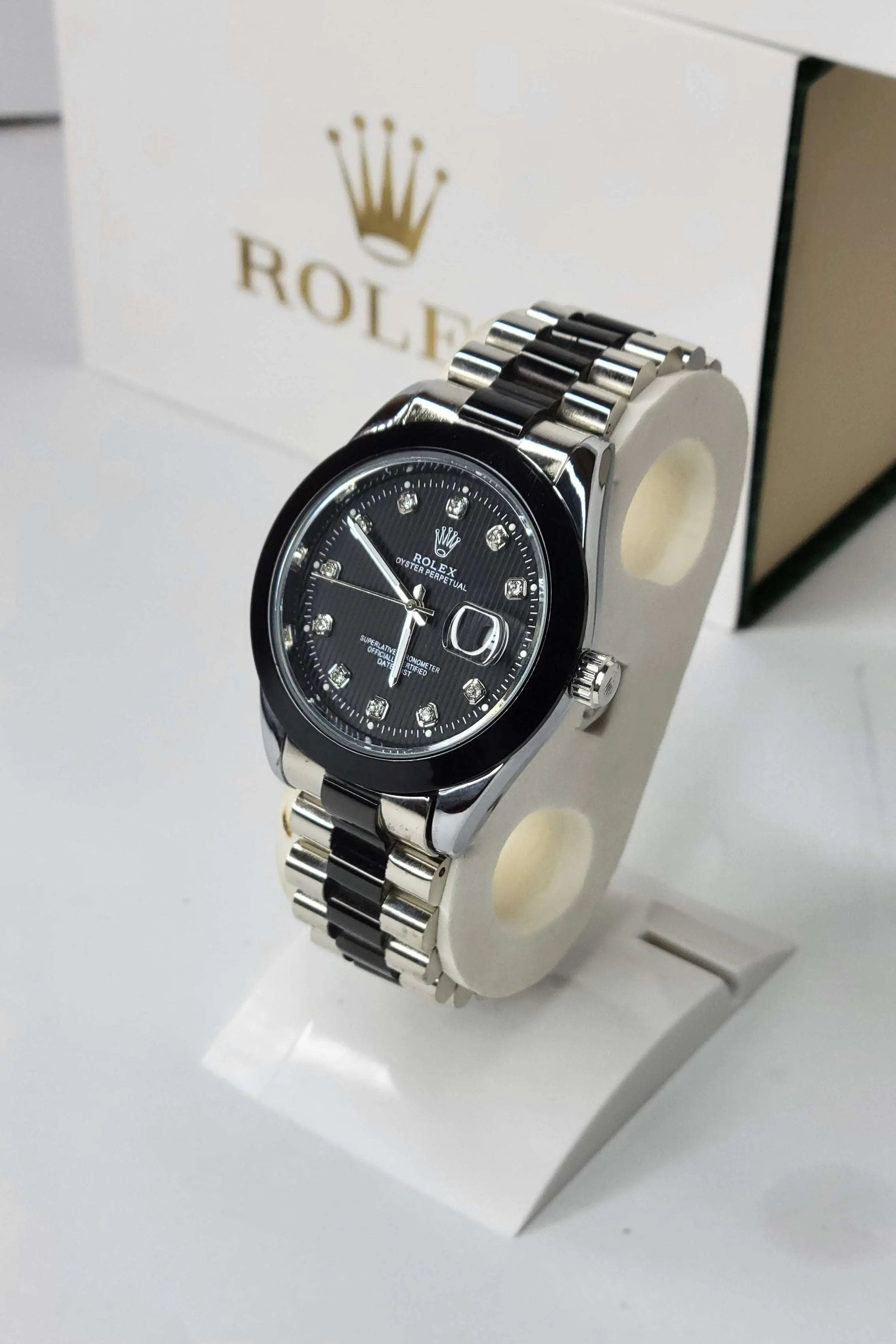 Rlx DateJust Black Sideview