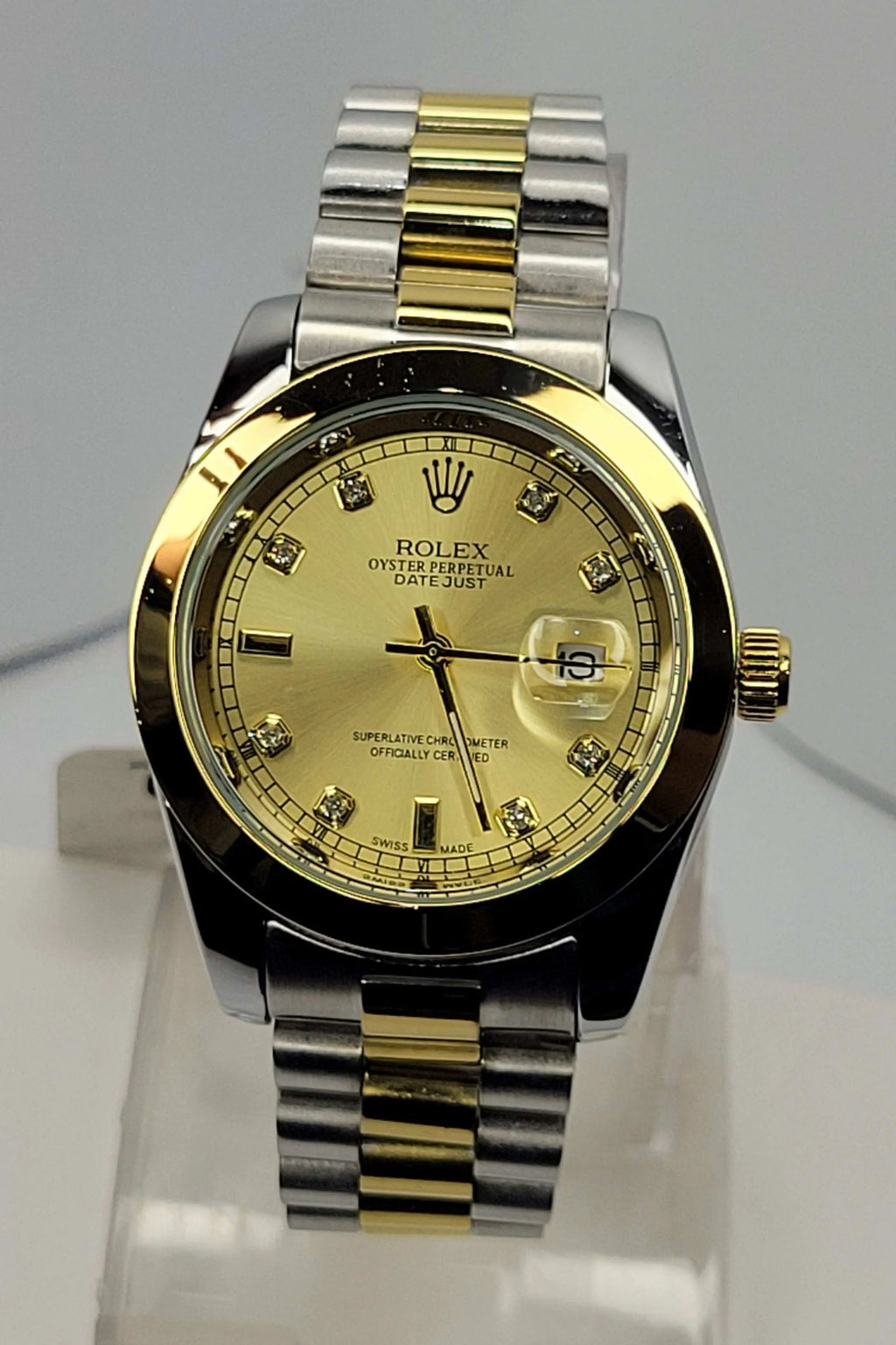 Rlx DateJust Golden Plain 