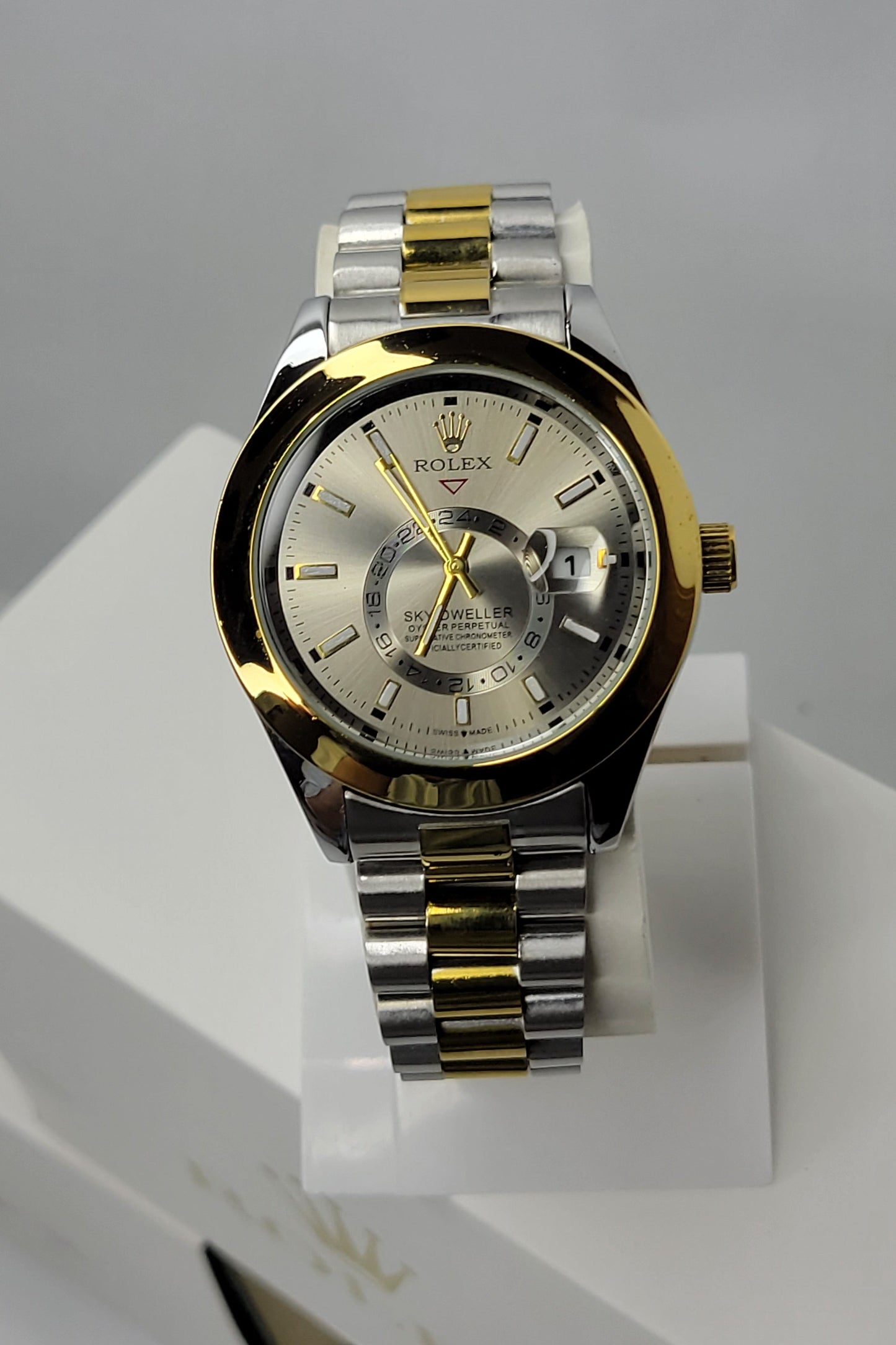 Rolex Two Tone Golden SIlver Front